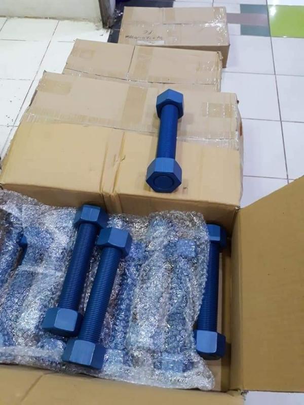 Jual Stud Bolt Flourocarbon Coated